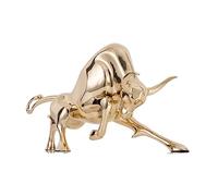 RLKHXBS Decor Statues Brass Porch Lucky Ox Ornament Home Living Room Office Decoration Statue Crafts Desktop Figurines (D 35cm*11cm*19cm)