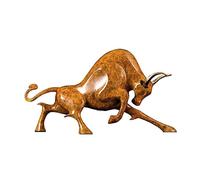 RLKHXBS Decor Statues Brass Porch Lucky Ox Ornament Home Living Room Office Decoration Statue Crafts Desktop Figurines (C 35cm*11cm*19cm)