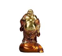 RLKHXBS Decor Statues Buddha Statue Home Living Room Study Sculpture Copper Crafts Ornaments Opening Brass Decorations Desktop Figurines (A)
