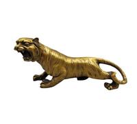 RLKHXBS Decor Statues Chinese Brass Tiger Home Accessories Study Shelf Crafts Ornaments Entrance Table Sculpture Desktop Figurines (A)