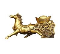 RLKHXBS Decor Statues Counter Brass Horse, Copper Home Furnishings, Room Decoration, Desk Feng Shui Ornaments Desktop Figurines(M) (S)