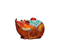 RLKHXBS Decor Statues Creative Color Living Room Porch Handicraft Sculpture Copper Home Office Decoration Desktop Figurines (A)