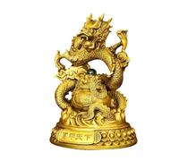RLKHXBS Decor Statues Home Creative Crafts Copper Dragon Office Ornaments Antique Shelf Decoration Desktop Figurines (A)