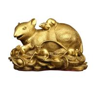 RLKHXBS Decor Statues Home Ornaments Mouse Copper Metal Crafts Entrance Feng Shui Decoration Desktop Figurines (A)
