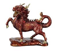 RLKHXBS Décor Statues Statue Color Copper Fire Qilin Bronze Sculpture Maison Salon DÉCORATIONS Entrance CARALS Figurines DE Brass DE Brass (A)
