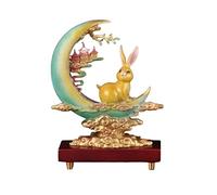 RLKHXBS Decoration Colored Rabbit Lucky Sculpture Living Room Porch Decorations Copper Ornaments Feng Shui Decor (Color 1)