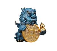 RLKHXBS Decoration Copper Fortune-Making Ornaments Retro Chinese Study Office Desktop Decorations Feng Shui Decor (Color Left, Size : L)