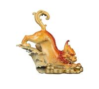 RLKHXBS Decoration Fortune Ornaments Retro Luxury Copper Chinese Living Room Entrance Office Desktop Decorations Accessories Feng Shui Decor Color Left Size L