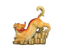 RLKHXBS Decoration Fortune Ornaments Retro Luxury Copper Chinese Living Room Entrance Office Desktop Decorations Accessories Feng Shui Decor Color Right Size L