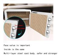 RLKHXBS Deluxe Electronic Digital Anti-Theft LED Light Indicators 22 Mm Steel Locking Bolts Fireproof Home Office Key (Color : White Size : 30 x 38 x 30 cm)