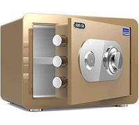 RLKHXBS Digital Safe Steel, Fireproof, Waterproof and Anti-Theft Security Large-Capacity Storage Cabinet, Small Household High