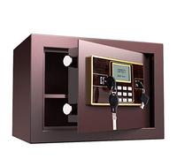 RLKHXBS Digital Small for Home Keypad Interior Cabinet Warning Alarm Large Safe with 3 Safety Lock Key Password and Fingerprint Metal Security Box