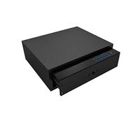 RLKHXBS Drawer Safe,Drawer Fingerprint Touch Screen Wardrobe Safe, Bedside Cabinet Password Box,D