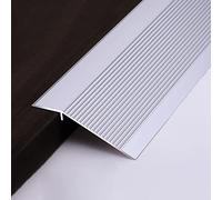 RLKHXBS DYTWXG Floor Transition Strips Uneven, Extra Wide 10cm Carpet Edge Trim Metal Threshold Strip with Groove, Anti Skid Doorway Flooring Reducer Easy to Install