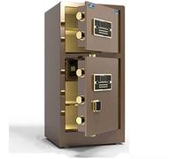 RLKHXBS Electronic Safe,Fingerprint Password Safe, Double-Door Double-Layer Household Medium-Sized Safe,Used to Store Various Valuables Safety,Wall Safes