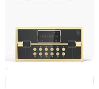 RLKHXBS Electronic Security Fingerprint Biometric Depository Front Load Cash Vault Drop with Fingerprint Touch Head (Color : Gold)