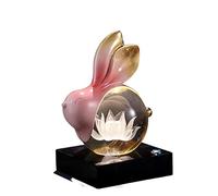 RLKHXBS Feng Shui Décoration Animal Statue Ornement Crystal Luminal Decorative pour Le Salon Bureau d'étude de Chambre
