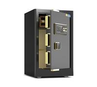 RLKHXBS, Fireproof imperméable Sécurité Digital Cabinet Empreinte Mot de Passe, Verrouillage de Mot de Passe, Armoire Anti-feu en Acier, Grand GE 60cm / 70cm / 80 cm Hi (Bla