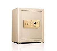 RLKHXBS Fireproof Waterproof Biometric Fingerprint Keypad Digital Security Solid Alloy Steel Construction Box Safe for Home Office Cas