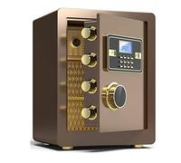 RLKHXBS, Fireproof Waterproof Deposit Home Digital Electronic / 3 Layer Electronic Key Lock/Money ES Small - 38X32X45cm Door Leaf (Color for Home Office Cash U (Coff