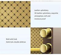 RLKHXBS, Fireproof Waterproof Digital, for Home,Heavy with High Level of Anti-Thief Function Office Fingerprint Password Steel for Home Office Cash Use (Brown (
