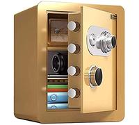 RLKHXBS Fireproof Waterproof Money Box, Safety Boxes for Cabinet Safes Mechanical Security Steel Home Safe with Electronic Lock and Digital Capacity,