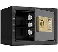 RLKHXBS, Fireproof Waterproof Money, Digital Keypad, Keypad Lock,Perfect for Home Office Hotel Business Jewelry Cash Use,White for Home Office Cash Use (Gold) (Black)