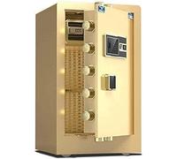 RLKHXBS Fireproof Waterproof Safes and Money Box, Safety Boxes for Digital Electronic Home with Medium Office Fingerprint Safe Anti-Theft Small Invisibl,Gold-40 * 60Cm