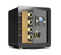 RLKHXBS, Fireproof Waterproof Security Digital Cabinet Electronic Password, Steel Fireproof and Anti-Theft, Large 40cm/45cm Home Business, Can Be Wall- (Bla
