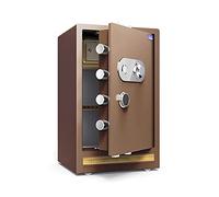 RLKHXBS, Fireproof Waterproof Security Digital Cabinet s Heavy-Duty Steel, Fireproof, Waterproof and Anti-Theft Document Cabinet, Large Capacity B (Bro