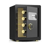 RLKHXBS, Fireproof Waterproof Security Digital Cabinet s Office, Steel Fireproof, Waterproof and Anti-Theft, Hotel Financial Cash File Cabinet, Family, wi (Bla