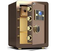RLKHXBS, Fireproof Waterproof Security Electronic Code Lock Fireproof and Anti-Theft Home Office Security Filing Cabinet with Alarm Device for Home Office Cash Use Stor (B (Bro