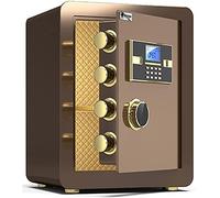 RLKHXBS, Fireproof Waterproof Security Electronic Code Lock Fireproof and Anti-Theft Home Office Security Filing Cabinet with Alarm Device for Home Office Cash Use Stor (B (Bro