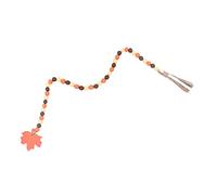 RLKHXBS Garlandais de Perles en Bois à Feuilles d'érable avec Gland décor d'halloween pour Murs Jardins délicat Artisanat avec éléments d'automne décoration Suspendue Polyvalente pour la