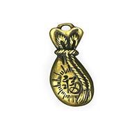 RLKHXBS Handmade Brass Hanging Piece, Pure Copper Money Keychain, Lucky Bag Car Pendant Handicraft