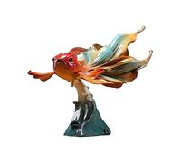 RLKHXBS Home Decor Statues Colored Copper Fish Statue Entrance Souvenir Living Room Handmade Artwork Office Decoration Desktop Figurines (A)