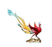 RLKHXBS Home Decor Statues Colored Copper Phoenix Porch Decoration Living Room Ruifengxiang Crafts Office Mascot Decorations Desktop Figurines (Color : A) (B)