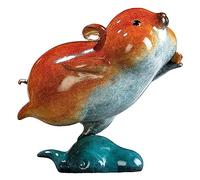 RLKHXBS Home Decor Statues Colored Copper Porch Decoration Living Room Cute Mouse Crafts Office Creative Decorations Desktop Figurines (A)