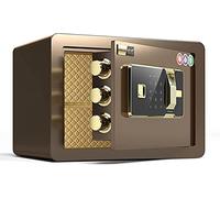 RLKHXBS Home Fireproof and Anti-Theft Safety Box Steel Safe Fingerprint Password Lock Security Storage Cabinet 6 Ways to Unlock,35x25x25cm