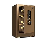 RLKHXBS Home Safes Office Products Anti Theft Small Safe Office File Cabinet Password Safe Into The Wall Bedside Table for Home and Office (Color Black Size 60 40 36cm) (Coffee 60 * 40 * 36cm)