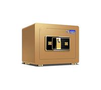 RLKHXBS Home Small Value Yellow Digital Keypad Volume Wall Or Floor Mounted Fingerprint Lock High-End Secrecy Fingerprint Unlock Black (Color : Yellow Size : 38x32x32cm)