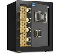 RLKHXBS Home SS Lock ES Money ES pour la Maison Digital Steel Alloy Drop Comprend des clés (Couleur: Noir)