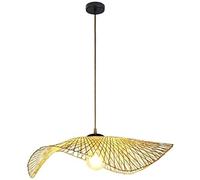 RLKHXBS Indoor Chandelier, Japanese Style Woven Chandelier Creative Personality Single Head Decorative Art Restaurant homestay Hotel Bar Living Room Lighting Tea Room Bedroom Living Room Coffee Shop