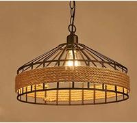 RLKHXBS Indoor Chandelier, Nordic Pendant Retro Hemp Rope Wall Lamp, Loft Restaurant Clothing Store Lighting Industrial Styles Cafe Bar Iron Hemp Rope Chandelier, Creative Personality Living Room
