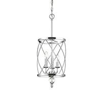 RLKHXBS Indoor Chandelier, Retro and Wrought Iron, Creative Personality 3 E12 Decorative Hanging Light, Metal Lampshade, Lighting Fixtures on The Ceiling of The Porch and Loft