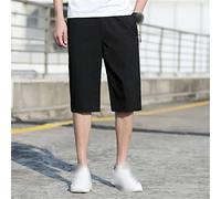 RLKHXBS Men's Casual Beach Shorts Workout Shorts Lightweight Gym Athletic Shorts Black Summer Basketball Casual Shorts