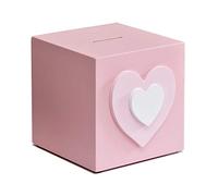 RLKHXBS Money Bank Piggy Bank Pink Wooden Coin Bank Money Bank Money Best Birthday s for Home Decoration ATM (Color : A)