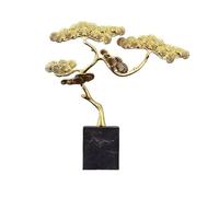 RLKHXBS Money Chinese Luxury Copper Pine Living Room Entrance Desk Exquisite Feng Shui Decoration Crafts Figurine Home Ornaments Table Decor Statue Size A