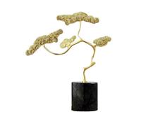 RLKHXBS Money Chinese Luxury Copper Pine Living Room Entrance Desk Exquisite Feng Shui Decoration Crafts Figurine Home Ornaments Table Decor Statue Size B