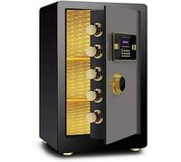 RLKHXBS - Password Safe Home, Large Steel Hotel Office File Storage Box, Fireproof, Waterproof and Anti-Theft